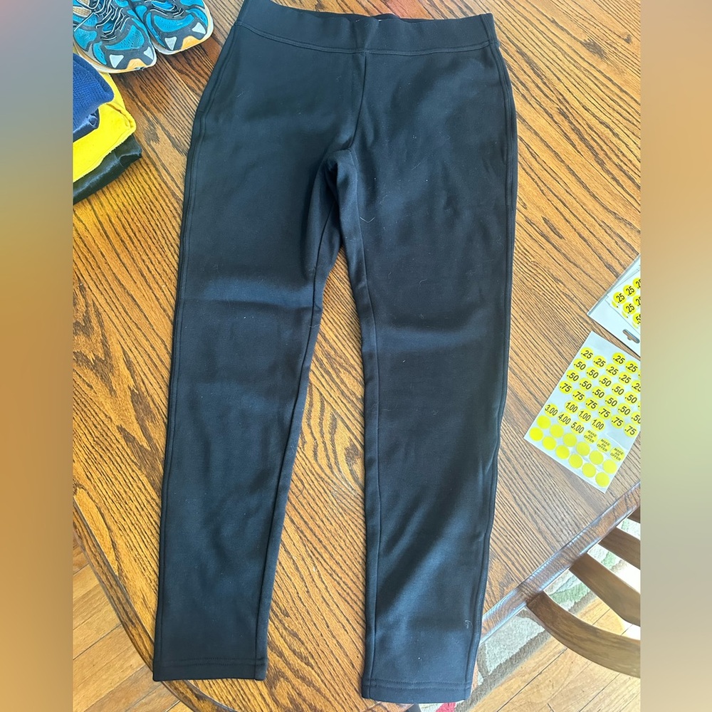 Brand New Lands End Serious Sweats fleece lined leggings Size: L